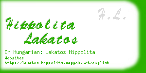 hippolita lakatos business card
